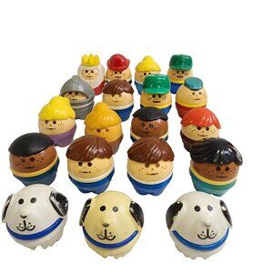 Vintage Little Tikes Toddle Tots Chunky Figures/People Lot of 19 Toy Figures